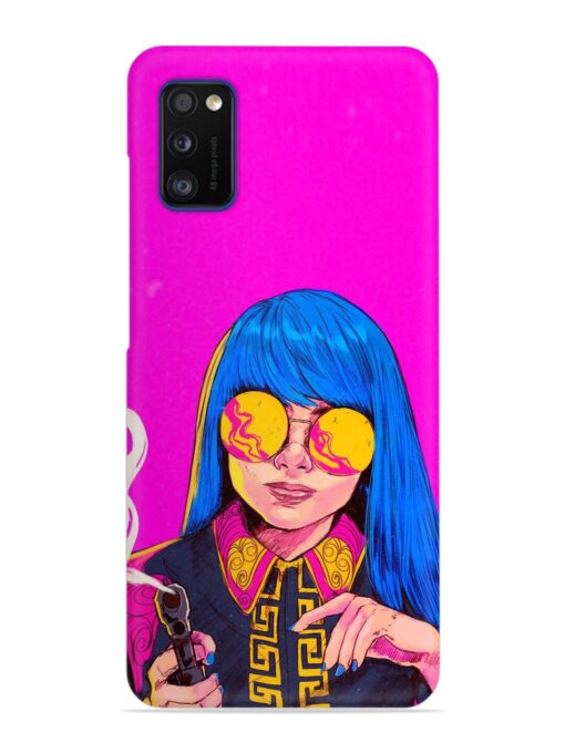 Aesthetic Anime Girl Snap Case for Samsung Galaxy A41 Zapvi