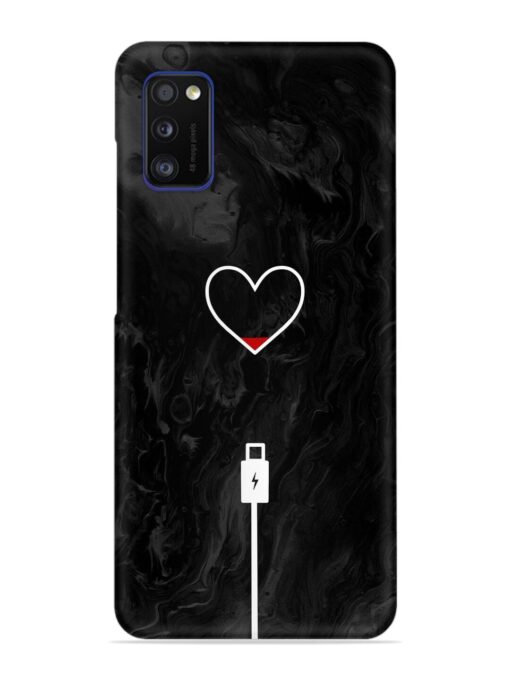 Heart Charging Vector Snap Case for Samsung Galaxy A41 Zapvi