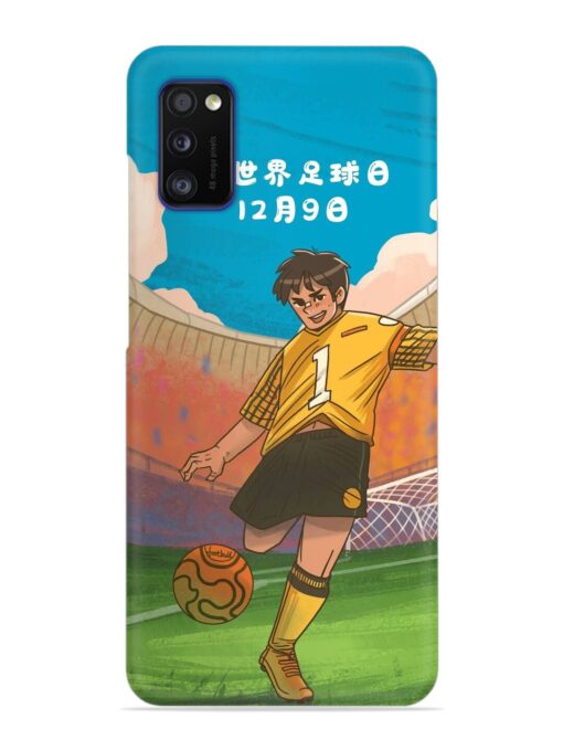 Soccer Kick Snap Case for Samsung Galaxy A41 Zapvi