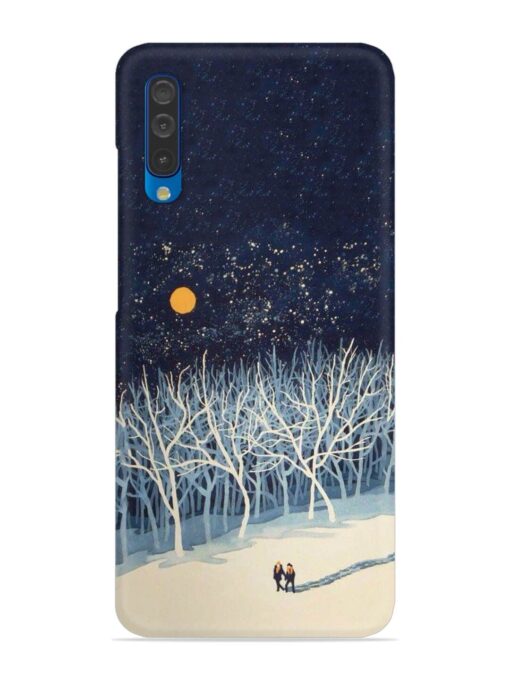 Full Moon Snowshoe Tour Snap Case for Samsung Galaxy A50 Zapvi