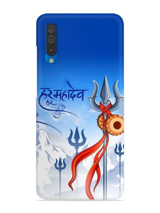 Har Har Mahadev Trishul Snap Case for Samsung Galaxy A50 Zapvi