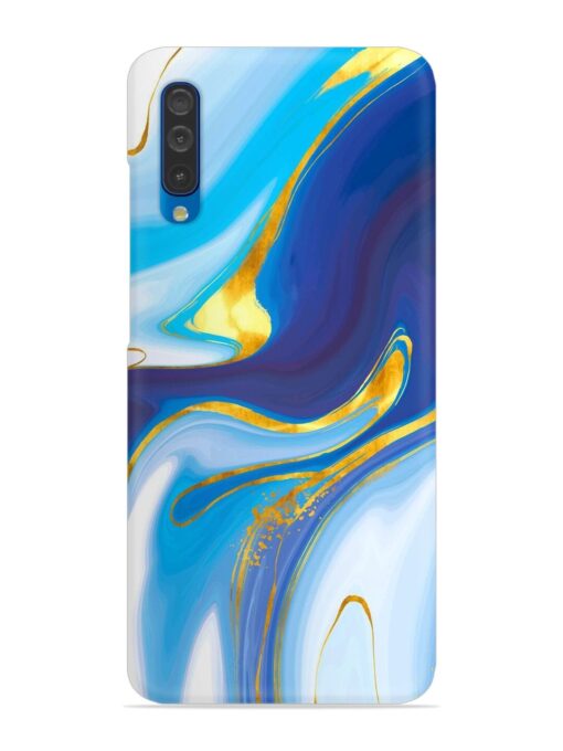 Watercolor Background With Golden Foil Snap Case for Samsung Galaxy A50