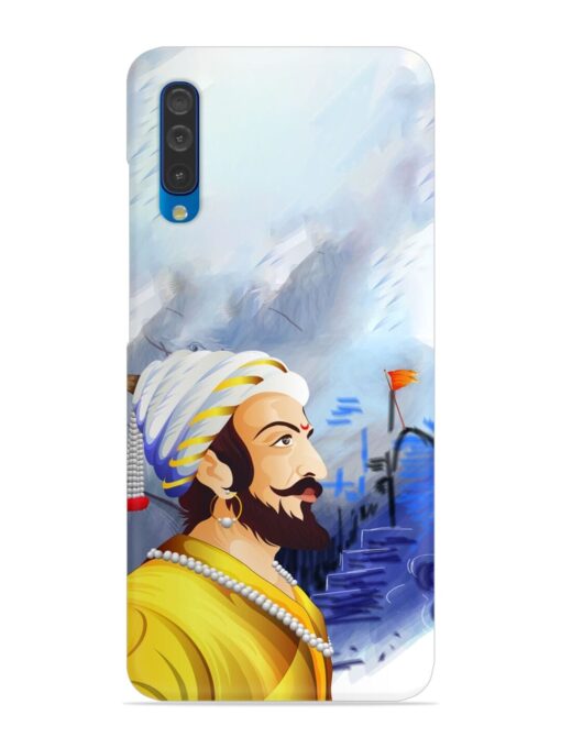 Shivaji Maharaj Color Paint Art Snap Case for Samsung Galaxy A50