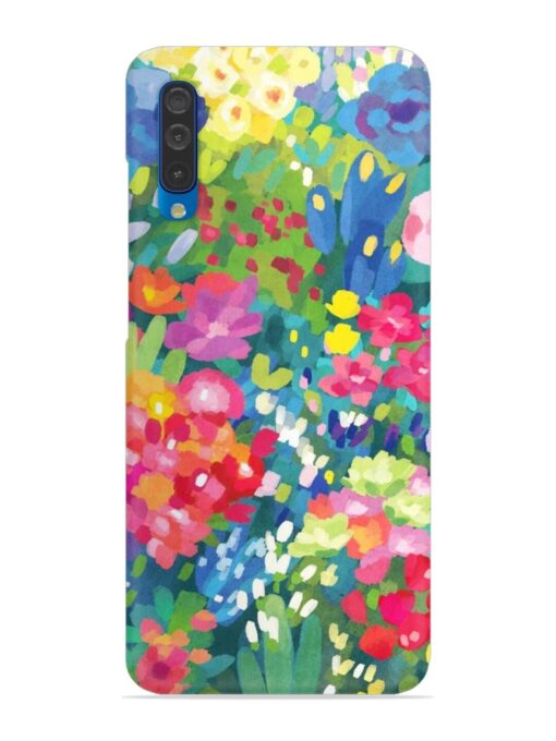 Watercolor Flower Art Snap Case for Samsung Galaxy A50 Zapvi