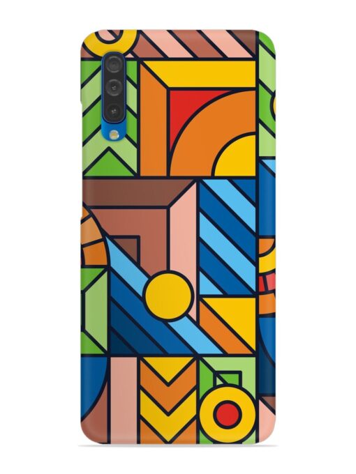 Colorful Geometric Snap Case for Samsung Galaxy A50 Zapvi