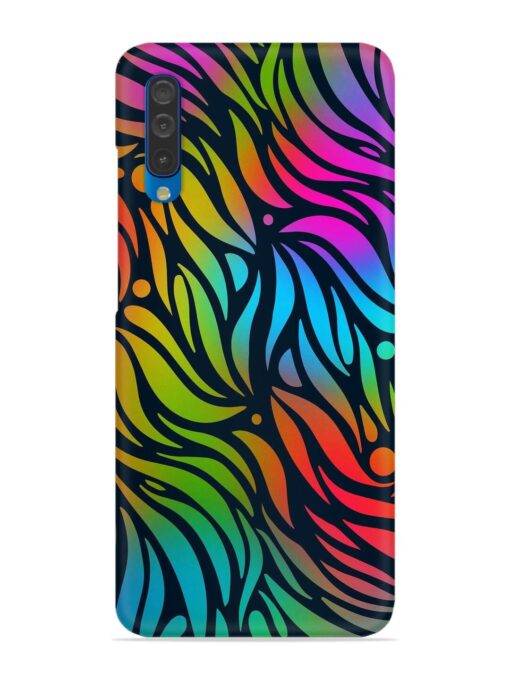 Abstract Leaf Design Snap Case for Samsung Galaxy A50 Zapvi