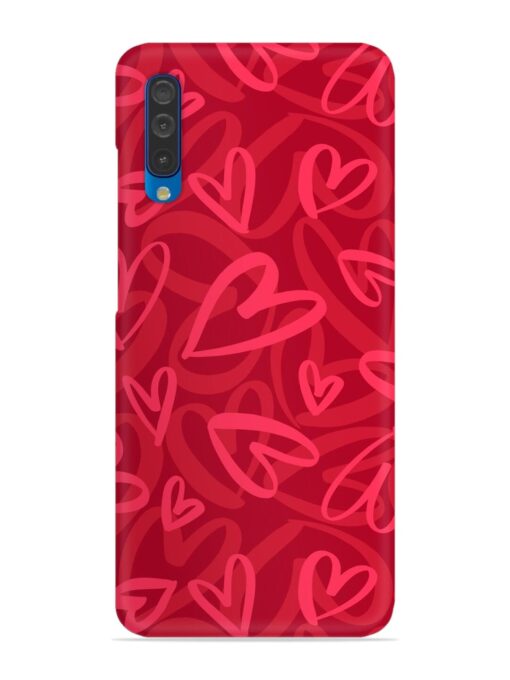 Seamless Romantic Pattern Snap Case for Samsung Galaxy A50