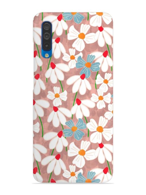 Abstract Petal Flowers Snap Case for Samsung Galaxy A50 Zapvi