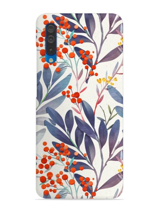 Seamless Floral Pattern Snap Case for Samsung Galaxy A50