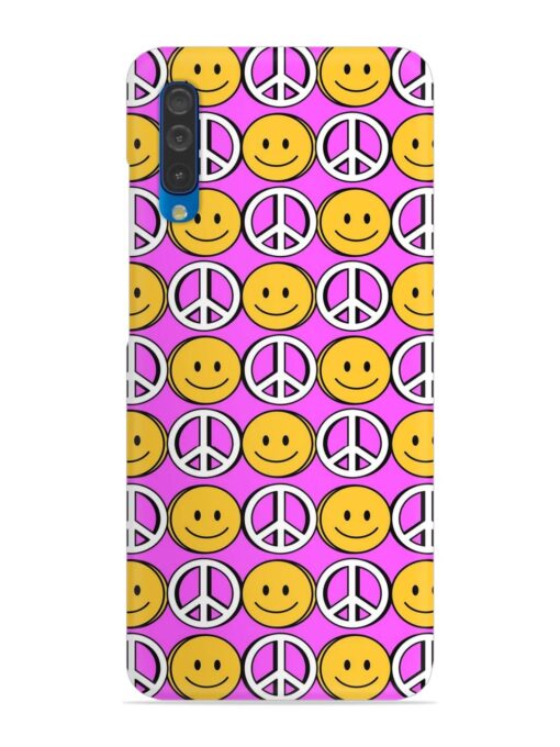 Smiley Face Peace Snap Case for Samsung Galaxy A50