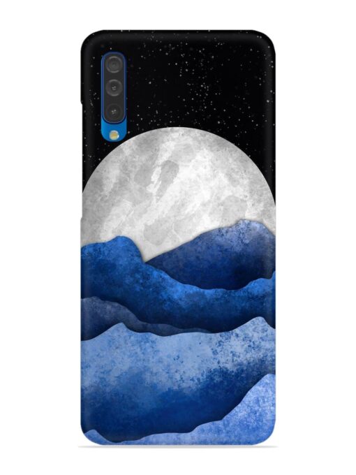 Full Moon Mountain Vector Snap Case for Samsung Galaxy A50 Zapvi