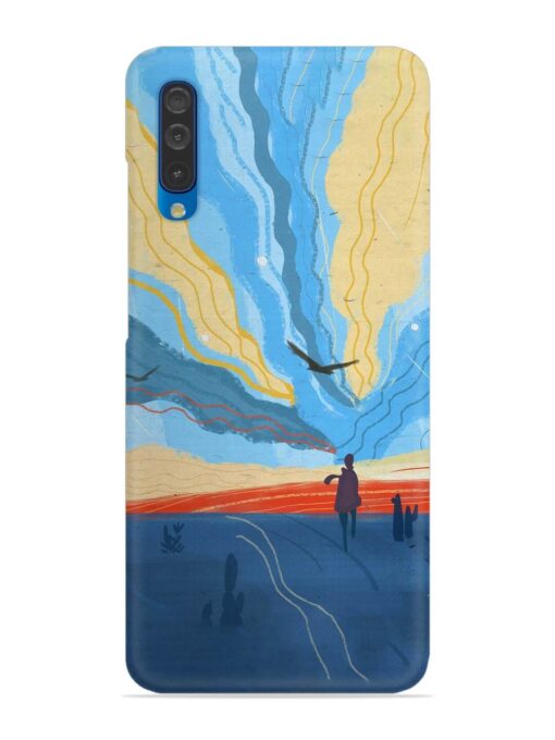 Minimal Abstract Landscape Snap Case for Samsung Galaxy A50