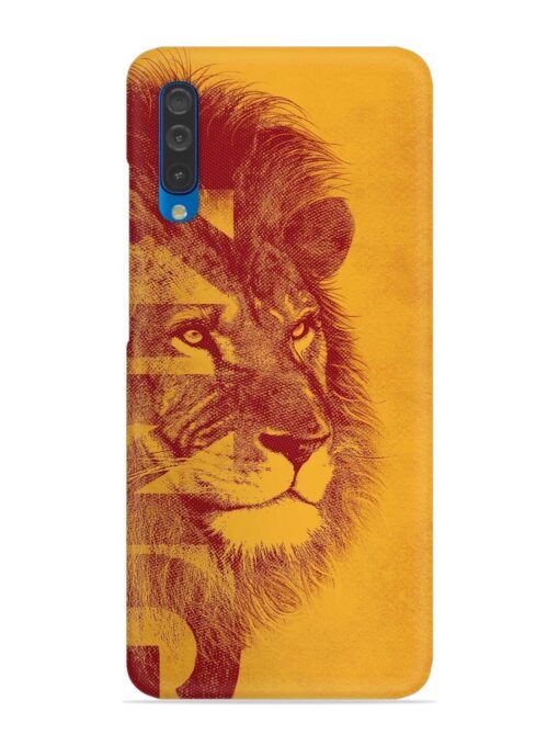 Gold Lion Crown Art Snap Case for Samsung Galaxy A50 Zapvi