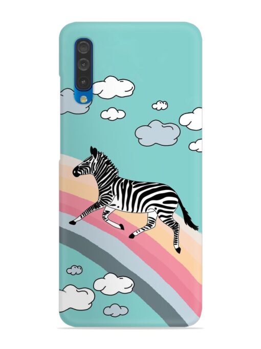 Running Zebra Snap Case for Samsung Galaxy A50 Zapvi