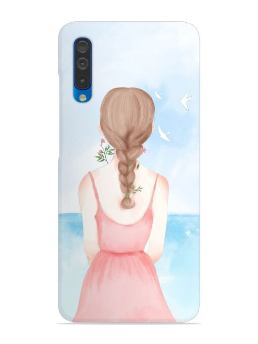 Watercolor Girl Vector Snap Case for Samsung Galaxy A50