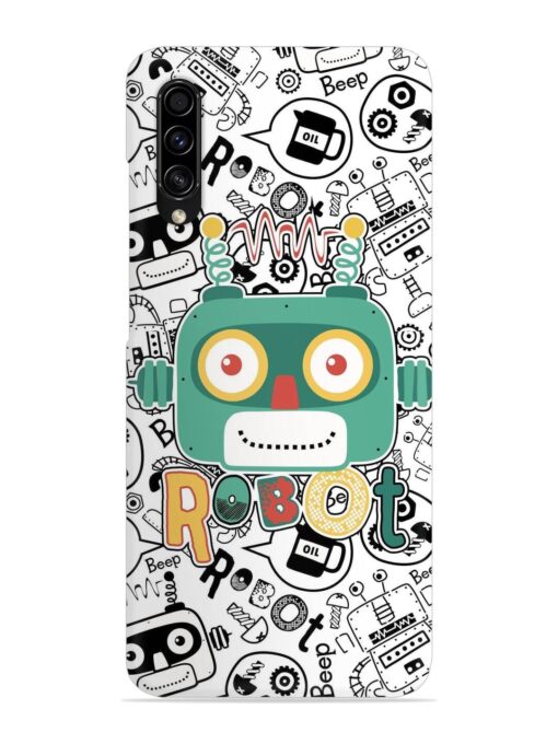 Robot Modern Seamless Pattern Snap Case for Samsung Galaxy A50S Zapvi