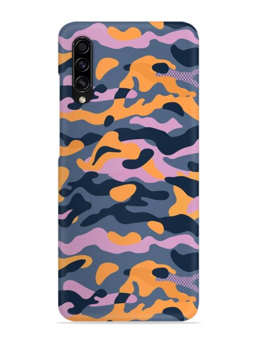 Camouflage Army Military English Orange Art Snap Case for Samsung Galaxy A50S Zapvi