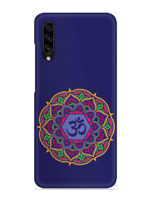 Om Mandala Art Blue Snap Case for Samsung Galaxy A50S