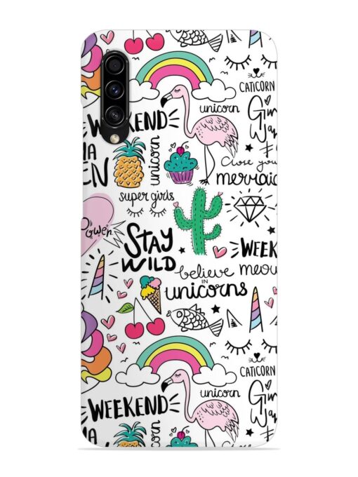 Unicorn Ice Cream Snap Case for Samsung Galaxy A50S Zapvi