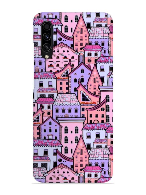 Seamless Pattern Houses Snap Case for Samsung Galaxy A50S