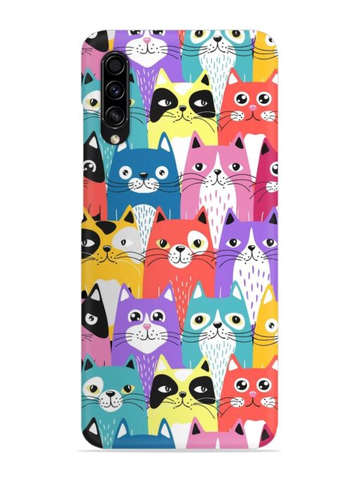 Funny Cartoon Cats Snap Case for Samsung Galaxy A50S Zapvi