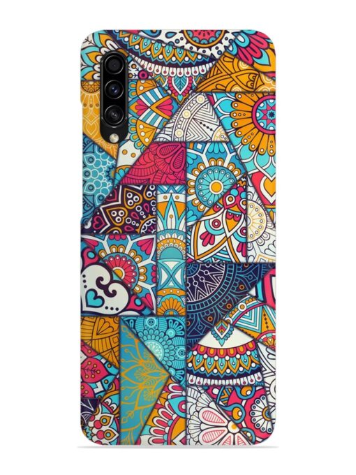 Patchwork Pattern Vintage Snap Case for Samsung Galaxy A50S Zapvi