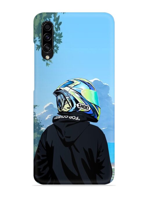 Rider With Helmet Snap Case for Samsung Galaxy A50S