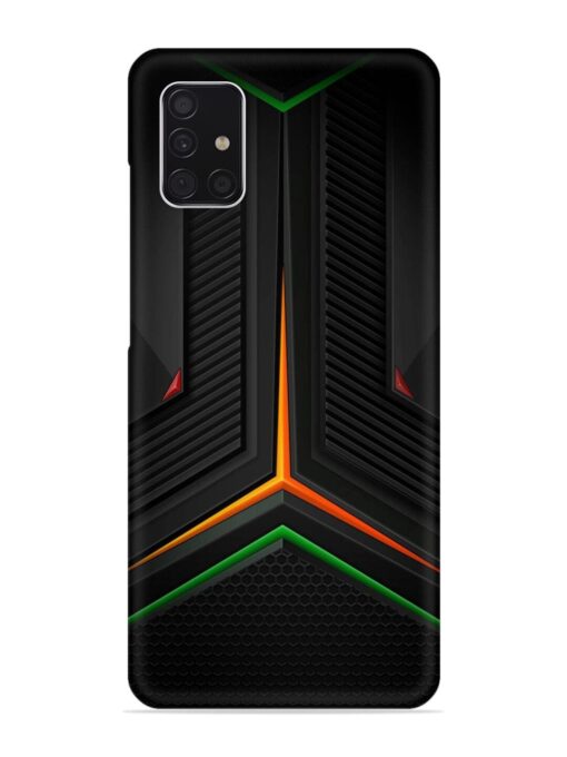 Orange Triangle Light Snap Case for Samsung Galaxy A51 Zapvi