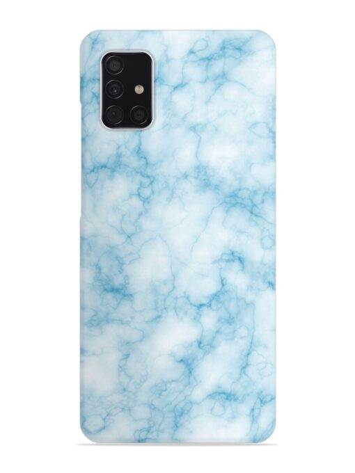 Blue White Natural Marble Snap Case for Samsung Galaxy A51 Zapvi