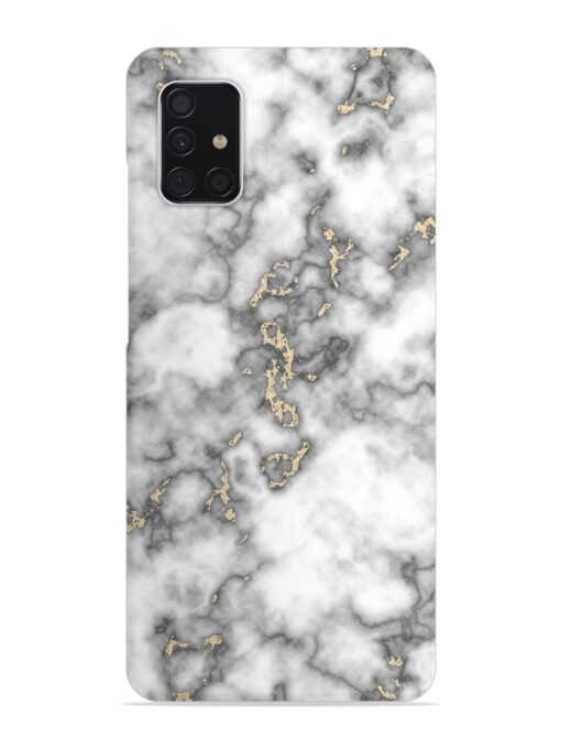 Gray And Gold Marble Snap Case for Samsung Galaxy A51 Zapvi