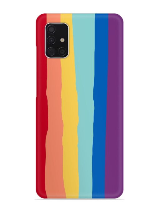 Rainbow Genuine Liquid Snap Case for Samsung Galaxy A51 Zapvi