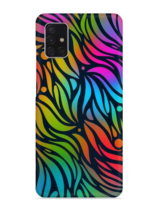 Abstract Leaf Design Snap Case for Samsung Galaxy A51 Zapvi