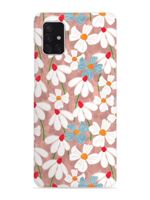 Abstract Petal Flowers Snap Case for Samsung Galaxy A51 Zapvi