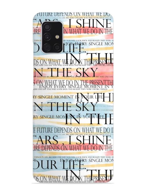 Seamless Slogans Pattern Snap Case for Samsung Galaxy A51 Zapvi