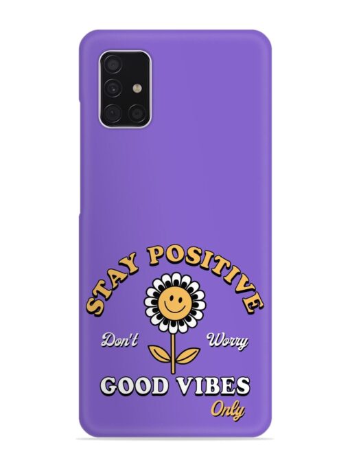 Retro Positive Flower Snap Case for Samsung Galaxy A51 Zapvi