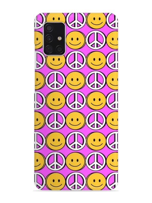 Smiley Face Peace Snap Case for Samsung Galaxy A51 Zapvi