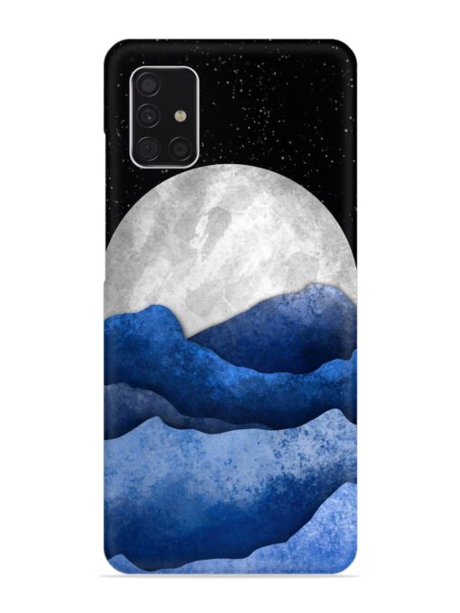 Full Moon Mountain Vector Snap Case for Samsung Galaxy A51 Zapvi