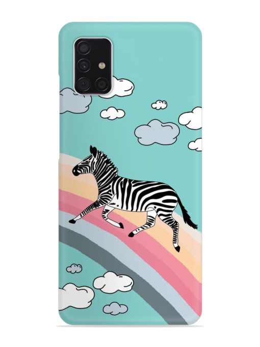 Running Zebra Snap Case for Samsung Galaxy A51 Zapvi