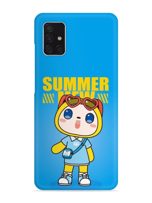 Summer Mew Cartoon Snap Case for Samsung Galaxy A51 Zapvi