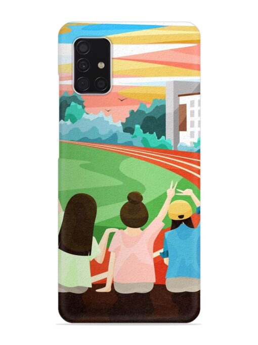 School Playground Snap Case for Samsung Galaxy A51 Zapvi