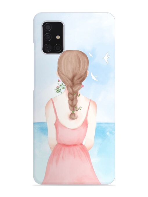 Watercolor Girl Vector Snap Case for Samsung Galaxy A51 Zapvi