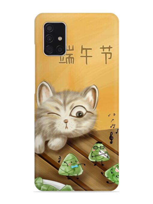 Cat Scorpion Dancing Snap Case for Samsung Galaxy A51