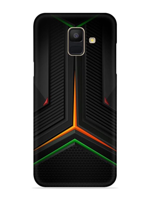 Orange Triangle Light Snap Case for Samsung Galaxy A5 (2018) Zapvi