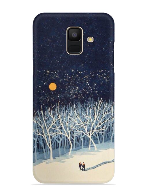 Full Moon Snowshoe Tour Snap Case for Samsung Galaxy A5 (2018) Zapvi