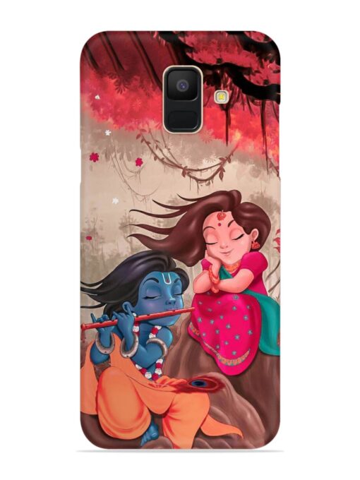 Radhe Krishna Water Art Snap Case for Samsung Galaxy A5 (2018) Zapvi