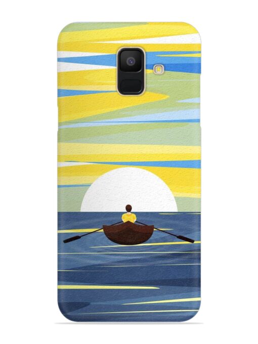 Rowing Person Ferry Paddle Snap Case for Samsung Galaxy A5 (2018) Zapvi