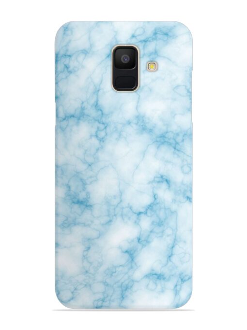 Blue White Natural Marble Snap Case for Samsung Galaxy A5 (2018) Zapvi