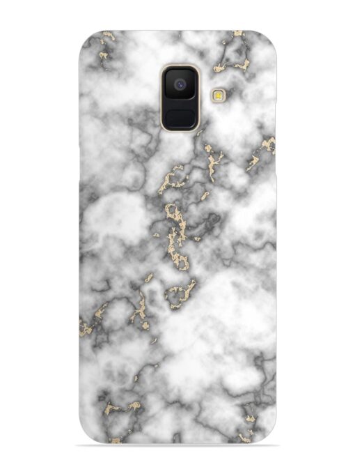 Gray And Gold Marble Snap Case for Samsung Galaxy A5 (2018) Zapvi