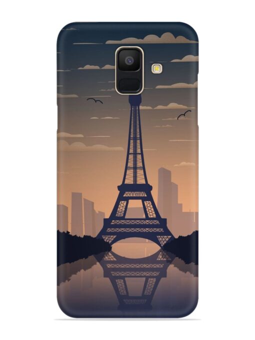 France Paris Eiffel Tower Gradient Snap Case for Samsung Galaxy A5 (2018) Zapvi