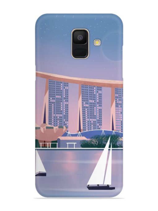 Singapore Scenery Architecture Snap Case for Samsung Galaxy A5 (2018) Zapvi